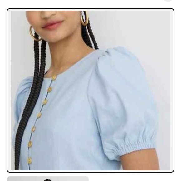 J.Crew NWT Stretch viscose/linen blend button front lined mini dress sz 16 BK977 - Picture 7 of 11